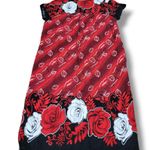 Mayette Apparel Hawaiian Style Dress Size Small SM By Mayette Women's MuuMuu Kaftan Dress Floral Vintage Dress Photo 2