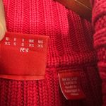 Esprit Vintage XS Red Cable Knit Long Sleeve Turtleneck Sweater Retro Romantic Photo 8