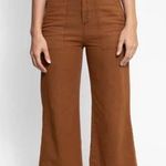THE GREAT | The General Pant Copper Cropped Wide Leg High Rise Pants Flare | 24 Brown Size 00 Photo 0