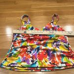 Slimshaper womens abstract floral 2 piece swim suit size 18 . Photo 7