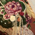 VINTAGE LACY AFTERNOON Floral English Garden Open Front Cardigan Size L Size L Photo 7