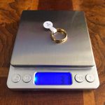 Ladies 18kt solid yellow gold 4mm classic dome wedding band NWT 8 Photo 6