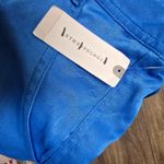 Maeve Anthropologie Womens Blue Satin High Waist Cargo Utility Pants 16 Tall Photo 6