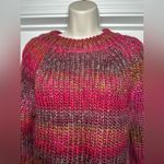 Bb Dakota Steve Madden Gradient Striped Women’s Crotchet Sweater Size Small Red Photo 2