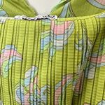 ZARA  Green Floral Cropped Top Sleeveless Women's Size Medium‎ Photo 4