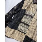 Chico's Chico’s Silk Button-Front Shirt Women’s Size 1 Medium Art To Wear Tribal Boho Photo 2