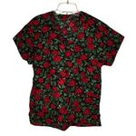 Christmas Scrub Shirt‎ Red Size M Photo 0