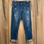 KanCan mid rise skinny distressed medium wash blue ankle jeans, size 7/27 EUC Photo 1