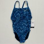 Nike  Women's Vibrant Blue One-Piece Swimsuit Photo 1
