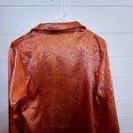 Le lis  Women's 100% Button down Blouse Size Large Colorful Silk Like Lightweight Photo 11