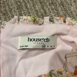 House Of CB  Floral Pink Strapless Dress Photo 4