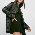 Talula Aritzia Womens size Medium Trooper Utility Military Jacket Gray Photo 0