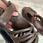 Ralph Lauren Lauren  Brown Leather Fernanda Strappy Heels Womens 6.5 Photo 5