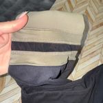 Alo Yoga  7/8 Player Leggings M Black Olive Green Striped Mesh Activewear Women Photo 7