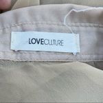 Love Culture ‎ Sheer Blouse Tan Photo 5