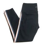 Zyia Luxe Leggings Pink Rainbow Stripe Hi Rise 7/8 Length Photo 0