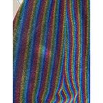 L'Atiste by Amy Womens Small Wide Leg Rainbow Glitter Pants Pride Boho Chic Photo 1