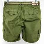 Scotch & Soda  Cargo Shorts Tassel Tie Waist Zip Fly Y2K Streetwear Green 16 NWT Photo 6