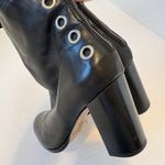 Musse & Cloud  Black Leathet Studded Ankle Boots Heels Womens 6.5 Fall Classic Photo 4