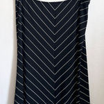 Black Chevron Midi‎ Skirt, Grunge, Y2K, Boho, Indie, Vintage, Edgy, Large, Retro Photo 0