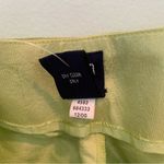 Gap NWT Vintage  Doupioni SILK Lime Green Cropped Pants 4 Photo 4