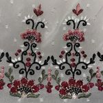 White House | Black Market Embroidered Ruffle Tiered Bell Sleeve Blouse Top XS Photo 9