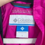 Columbia Omni-Tech Waterproof Jacket Fuschia Pink Size Small Hooded Rain Photo 6