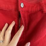 Talbots  Plus 20W Jeans Flawless Scallop Hem Denim Slim Ankle Red Curvy Fit Photo 6