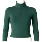Alo Yoga NWT  Softsculpt Precision 1/4 Zip Long Sleeve (Clover Green) Size XS Photo 0