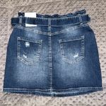Urban Basics U2B medium mini denim skirt with belt and pockets not lined Blue Size undefined Photo 4