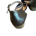 Viscata Montroig Canvas Espadrille Flats Black Velvet Metallic Buckle Size 37 Photo 6