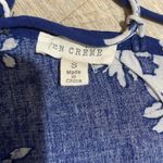 En Crême En Creme Blue Floral Mini Dress Lace Sz S Photo 6