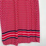 Leota Women's Pink Polka Dot 3/4 Sleeves Striped Hem Shift Dress Size Small Photo 4