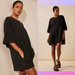 Free People  FP Beach Brown Oversized Crewneck T-shirt Dress Coverup Photo 1