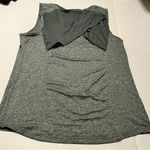 Bally Total Fitness Womens XL‎ Green Grey Athletic Sleeveless Shirt Tank Top Gym Photo 5
