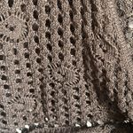 Charlotte Russe Crop Crochet Open Knit Style Tie Front Cardigan Shrug Sweater Photo 6