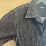 Ralph Lauren Lauren Denim Short Sleeve Collared Dress With Pockets Size Small Photo 2