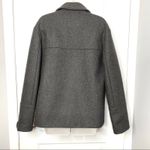J.Crew Melton Wool Peacoat Gray Short Winter Jacket Double Breasted Coat Photo 8