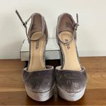 JustFab Women’s Just Fab Silver Purple Velvet‎ High Heel Shoes Size 8.5 Photo 1
