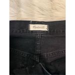 Madewell Rigid Denim A-Line Mini Skirt (Black) 28 Photo 3