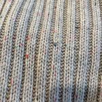 A New Day Unisex Ribbed Knit Oatmeal Multicolor Specks Scarf One Size NWT Photo 5