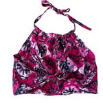 Halter Top Batik Print Sleeveless Tie Neck Casual Summer Top Hippie Boho Granola Pink Size M Photo 4