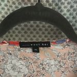 West Kei Red Blouse Tie Front 3/4 Sleeve Photo 1