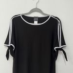 Coco Bianco Women's Black Stretchy Short Sleeves Top Size Small Photo 5