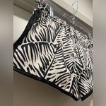 Victoria's Secret Black & White Zebra Striped Leaves Printed Lounge Shorts - S Photo 7
