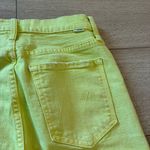 Mother Superior The Tomcat Devil May Care Yellow Straight Crop Jean Size 27 Green Photo 9