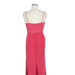 Adrianna Papell  Satin Crepe Cowl Neck Gown in Spring Rose Pink Size 6 Photo 10