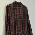 Lucky Brand Women's Woven Plaid Flannel Top Red Green Size Large NWT Photo 7