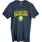 Golden State Warriors 2018 NBA finals champions gray short sleeve tee shirt Size M Photo 0