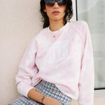 Maje  Logo Pink Tye Tie Dyed Sweatshirt Size 1/S Photo 0